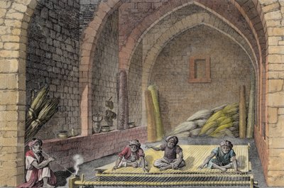 Teppichweben, aus Band II Künste und Handwerke von 